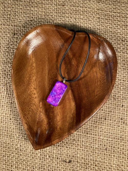 Pink &amp; Purple Domino Pendant