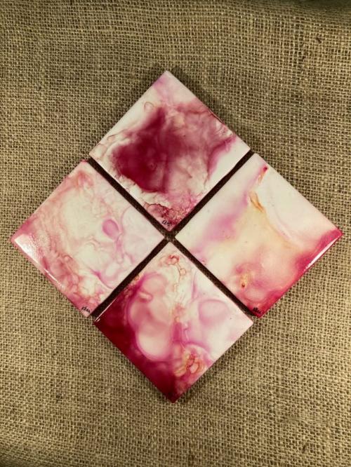 Pretty in Pink Coasters (Set of 4)