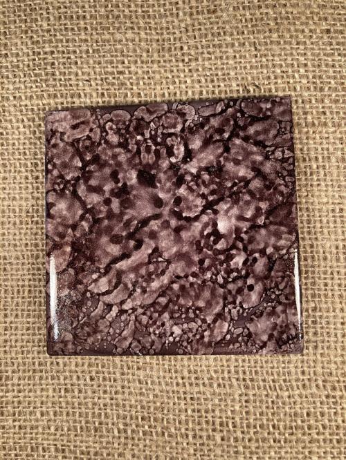 Ebony Dancing Dots Coaster