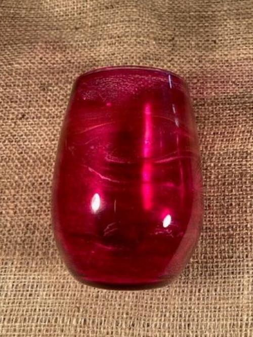 Magenta Votive Holder or Wine Glass