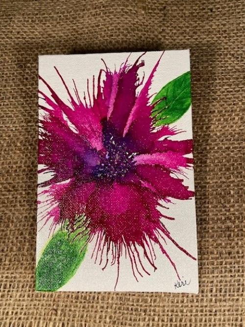 Magenta Flower Canvas