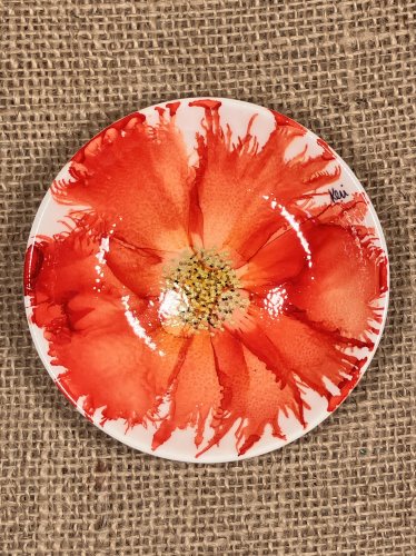 Orange Flower Trinket Dish