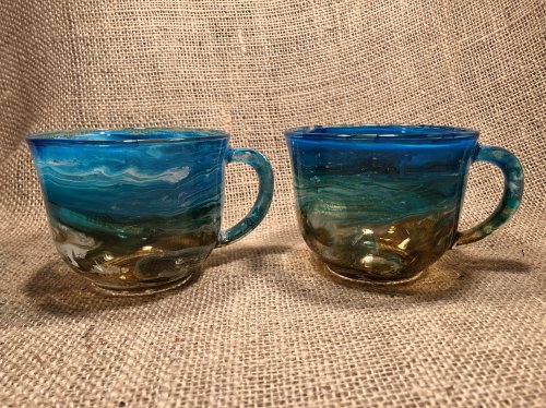Beach Mugs, Set of 2