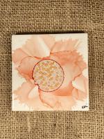 Shell Pink Flower Coaster