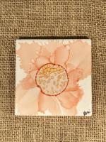 Shell Pink Flower Coaster